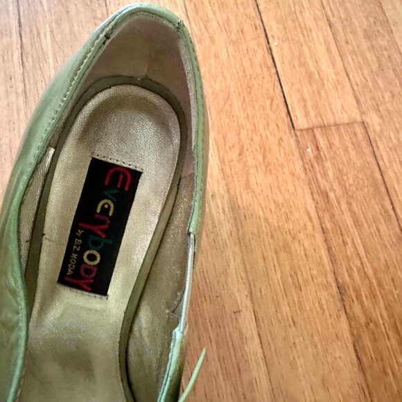Everybody by bz moda Light Green open Toe Heels Size 40.5 - Picture 11 of 13